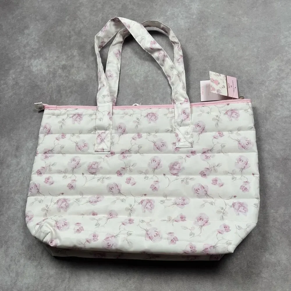 LoveShackFancy Target NWT Backpack Tote Accessory Pouch Bag Set Ribbon Rosa Pink